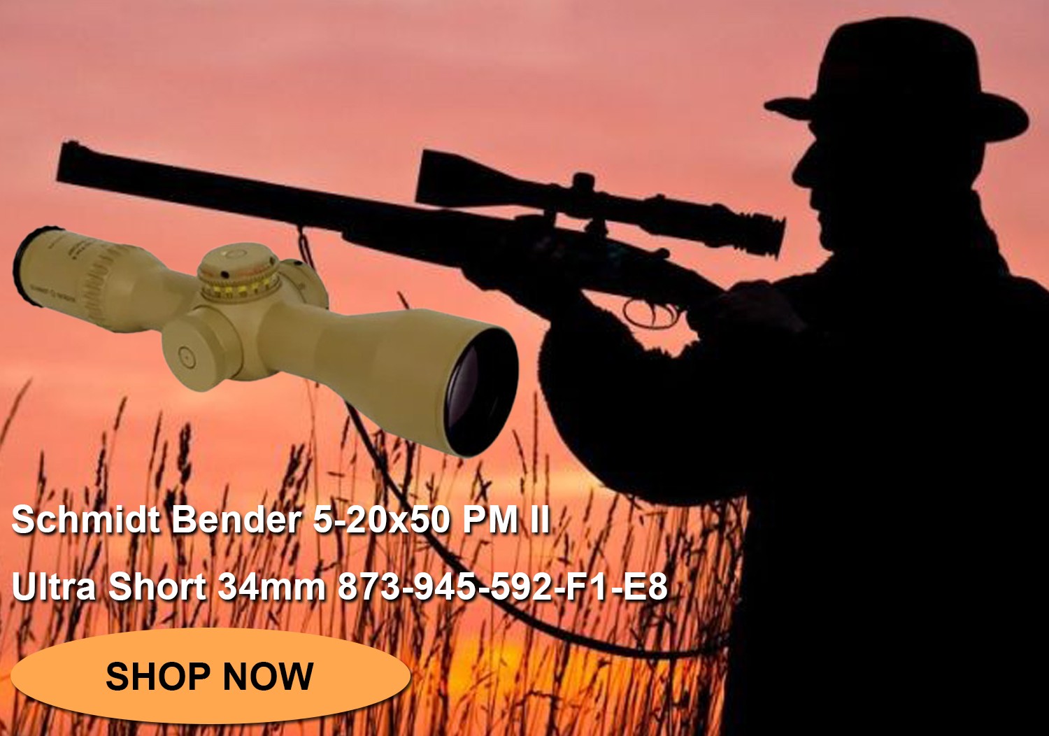 Schmidt Bender 5-20x50 PM II Ultra Short 34mm 873-945-592-F1-E8