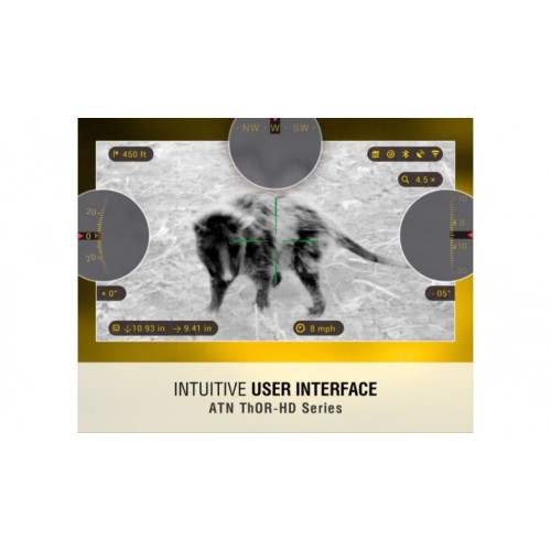 ATN THOR-HD, 384x288 Sensor, 4.5-18x Thermal Smart HD Rifle Scope