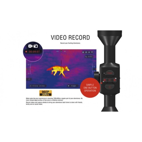 ATN THOR 4, 640x480 Sensor, 2.5-25x Thermal Smart HD Rifle Scope