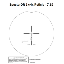 Elcan SpecterDR Optical Sight DFOV14-T2 1-4x 7.62 NATO w/ FREE ARD and Flip Caps