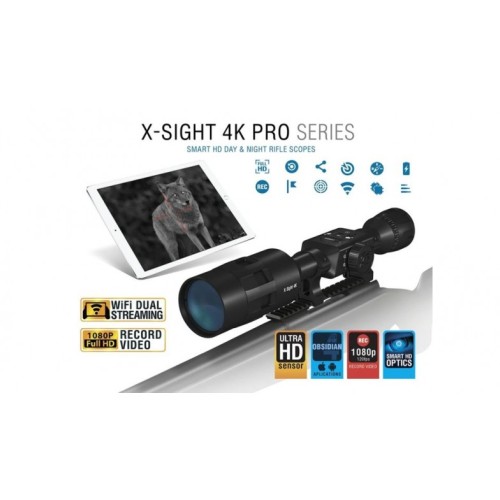 ATN X-Sight 4K Pro Edition 5-20x Smart HD Day/Night Riflescope ATN X-Sight 4K Pro Edition 5-20x Smart HD Day/Night Riflescope