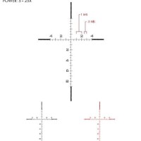 US Optics B-10 1.8-10x40 mm Scope 34MM Tube Digital Red FFP GAP Reticle 100 Click Elevation Knob B-10 GAP