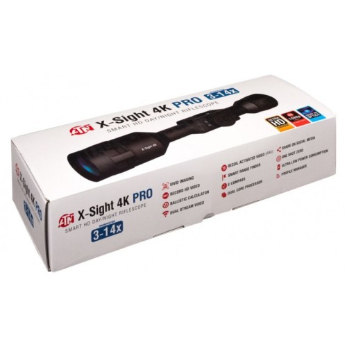 ATN Opmod X-Sight 4k Pro 3-14x Smart Ultra Hd Day/Night Hunting Rifle Scope ATN Opmod X-Sight 4k Pro 3-14x Smart Ultra Hd Day/Night Hunting Rifle Scope