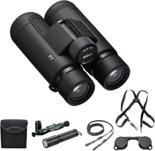 Ultimate Durability: The high-quality materials used for the sophisticated rubber-armored exterior design provides enormous shock resistance and a firm comfortable gripping ability for the Nikon binocular