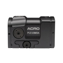 The Aimpoint ACRO P-2 is a rugged, sealed red dot sight built primarily for pistols. Think of it as a tiny, indestructible tank for your handgun.

It is best known for its fully enclosed emitter. Unlike traditional pistol dots that have an open trough where the laser is exposed, the ACRO P-2 seals the emitter inside a steel-reinforced aluminum housing. This means rain, mud, snow, or debris cannot block the laser and cause the dot to disappear.